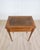 Mid 20th Century French 20th Century Louis XVI Style Cherrywood Side Table with Leather Top For Sale - Image 5 of 12