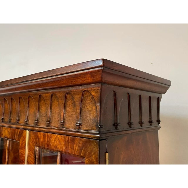 Pair of Bookcase / Showcase Cabinets, Theodore Alexander "Althorp" Mahogany For Sale - Image 10 of 12