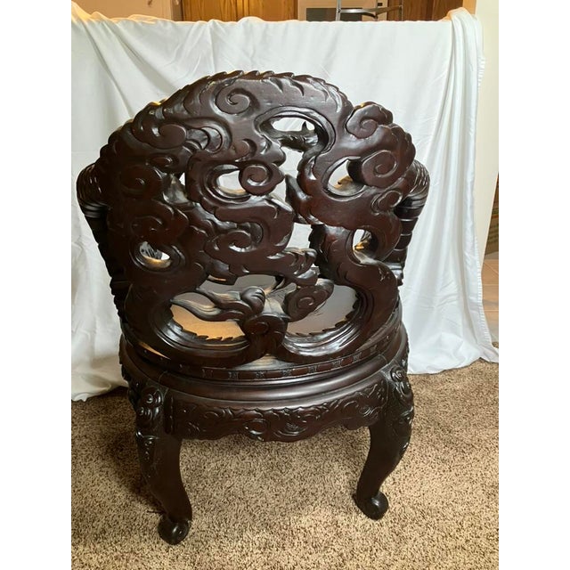 Late 19th Century Antique Hand Carved Chair For Sale - Image 15 of 17