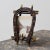 Antique Adirondack Twig Picture Frame, Circa Early 20th Century + Vintage Photograph of Two Men on a River, Circa Early...