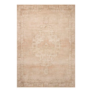 Chris Loves Julia x Loloi Palma Spice / Natural 2'-3" x 3'-10" Accent Rug For Sale