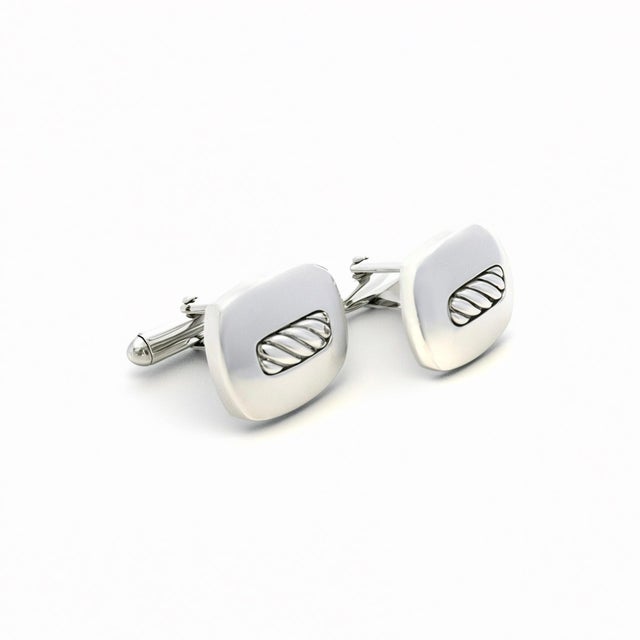 Traditional 1990s Pair of David Yurman Authentic Estate Cufflinks Silver For Sale - Image 3 of 13
