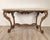 18th Century Italian Walnut Rococo Console With Marble Top For Sale - Image 13 of 18