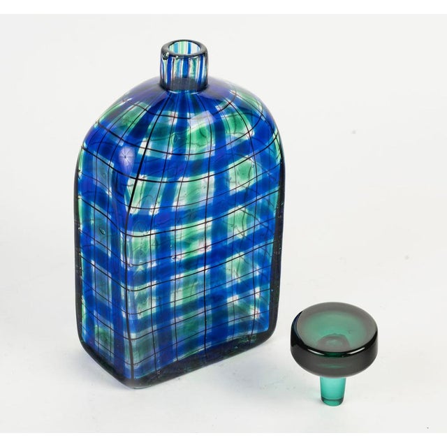 Tartan Bottle by Barovier and Toso for Christian Dior, 1970 For Sale - Image 6 of 8