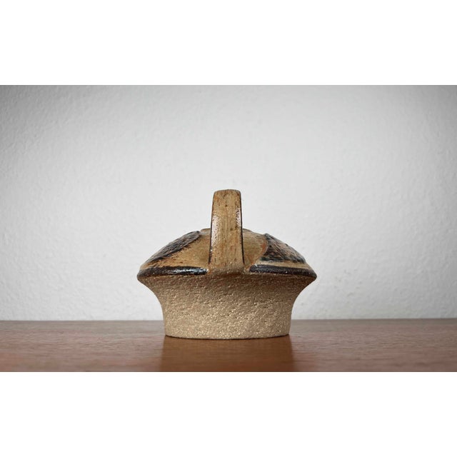 Mid-Century Modern Danish Studio Pottery Mushroom Candleholder in Stoneware by Haico Nitzsche for Søholm, 1960s For Sale - Image 4 of 18