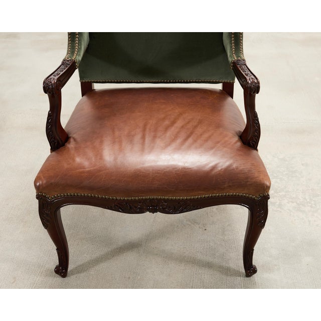 Wood Ralph Lauren Conservatory Garden Wingback Dining Armchair For Sale - Image 7 of 18