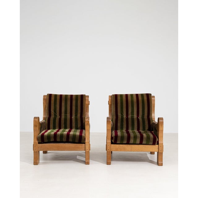 19th Century France Brutalist Burgundy Wood Armchair For Sale - Image 4 of 11