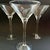Rustic European Vintage Handmade Etched Grapevine Martini Glasses With Tulip Stems – Set of 3 For Sale - Image 3 of 8