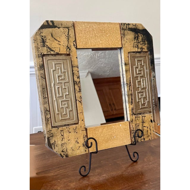 Contemporary Hollywood Regency Mirror With Greek Key Motif For Sale - Image 3 of 12