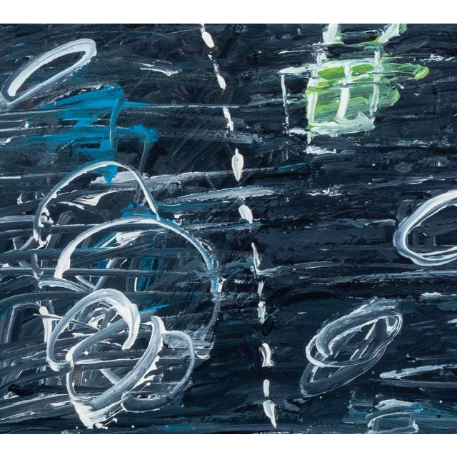 Elfi Schuselka (Austrian, b. 1940), Abstract Composition, Oil on Canvas, apparently unsigned, stamped "Studio Elfi...