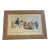 Vintage George Washington at Valley Forge Winter Scene Horses Finished Crewel Framed For Sale
