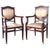 Cream 19th Century Regency Armchairs in Mahogany Influenced Art Deco Style - a Pair For Sale - Image 8 of 8