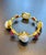 Bochic “Capri” Vintage Ruby & South Sea Pearl Bangle in 18K Gold & Silver For Sale - Image 9 of 18