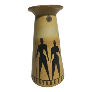 1990s African Inspired Pottery Vase