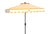 Spritely Home Ramona 9 Ft Crank Umbrella, Yellow Stripe/Brown Pole For Sale - Image 4 of 4