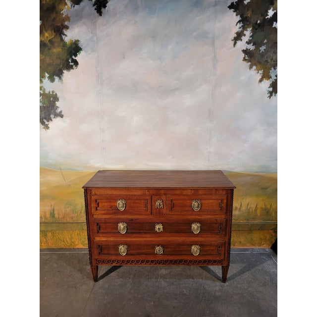 Louis XVI Oak Chest of Drawers For Sale - Image 13 of 13