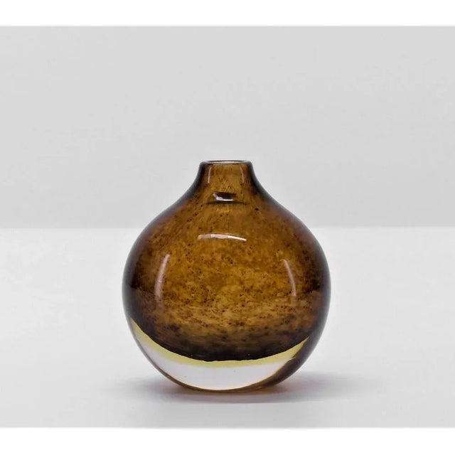 Brown Vase by Gunnar Ander in Blown Glass, 1960s For Sale - Image 8 of 8