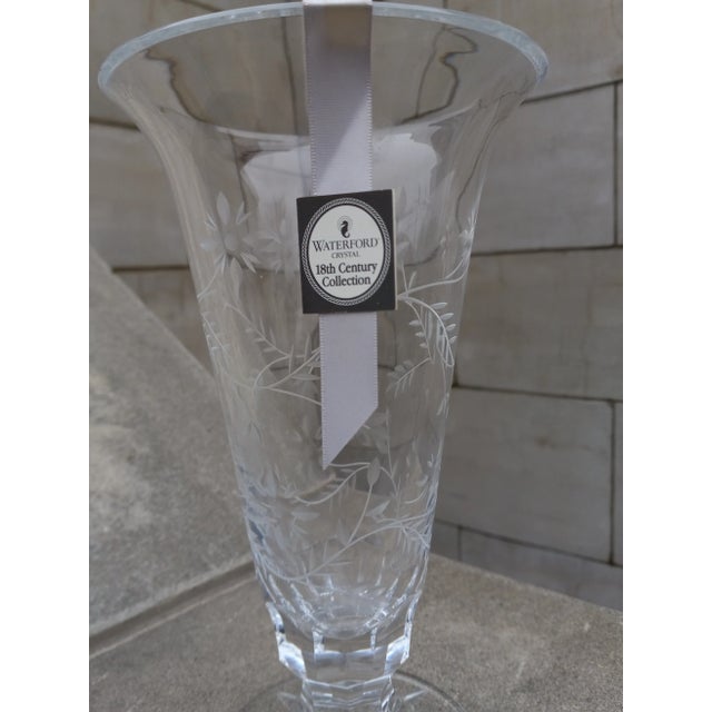 Traditional Waterford Crystal Vase Master Cutter 18th Century Collection For Sale - Image 3 of 12