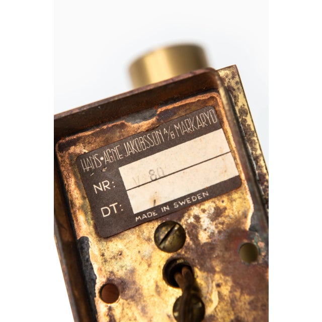 - Rare and early model V-80 wall lamp designed by Hans-Agne Jakobsson - Produced by Hans-Agne Jakobsson in Markaryd,...