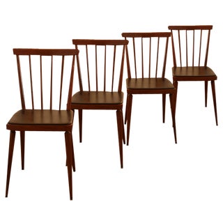 Austro Rung Chairs from Wiesner Hager, Austria, 1950s, Set of 4 For Sale