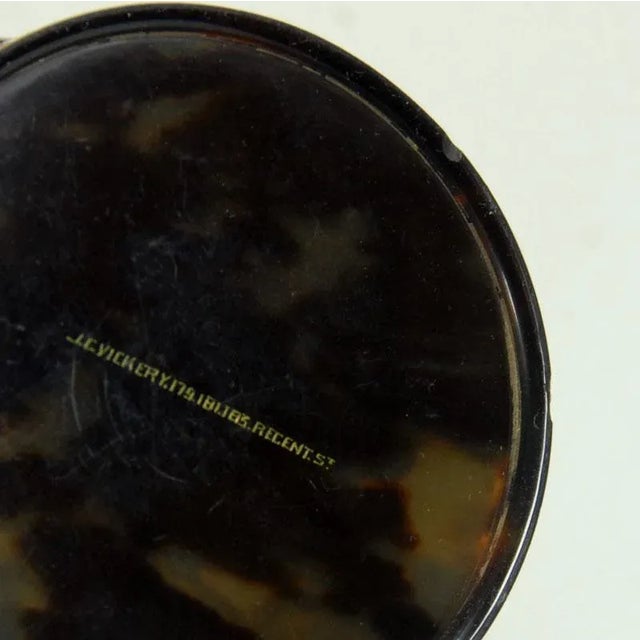 19th Century Edwardian Faux Tortoiseshell Small Container by J.C. Vickery, 1890s For Sale - Image 9 of 11