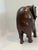 Wood Vintage Hand-Carved African Kiaat Wood Elephant Sculpture – Organic Modern Safari Decor, 13.5” For Sale - Image 7 of 7