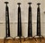 Brutalist Arts and Crafts Gothic Candle Stands, 1994, Set of 4 For Sale - Image 3 of 12