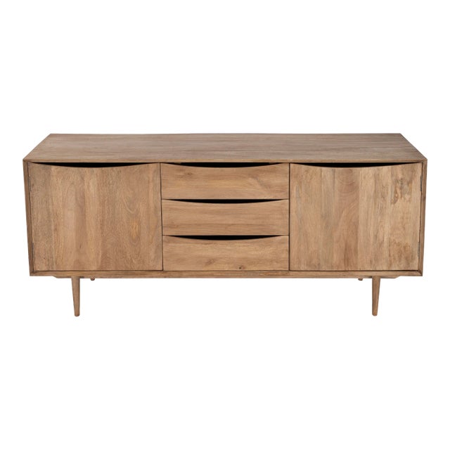 Leonidin Natural Wood 67" Sideboard, Light Brown For Sale