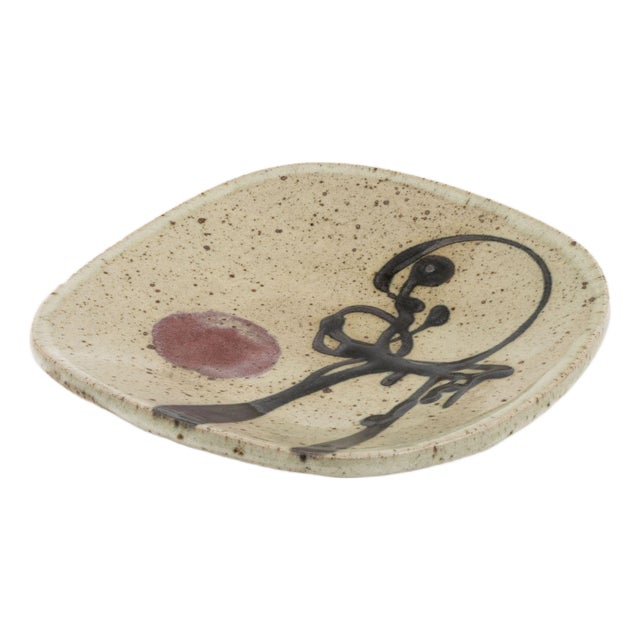 Wayne Ngan Art Pottery Plate For Sale
