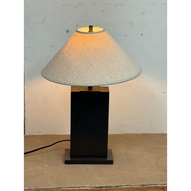 Restoration Hardware Restoration Hardware Rectangular Column Table Lamp For Sale - Image 4 of 12