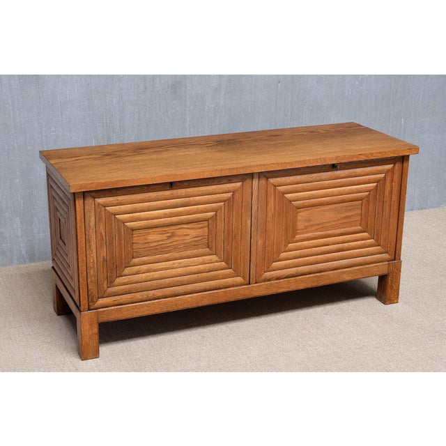 Sideboard in Oak attributed to Oscar Nilsson, Sweden, 1940s For Sale - Image 9 of 12