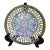 19th Century Chinese Export Famille Rose Reticulated Porcelain Plate With Mandarin Figures For Sale