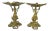 Antique 19th C. French Gilt Ormolu Bronze Neptune Poseidon Candle Card Holders - a Pair For Sale
