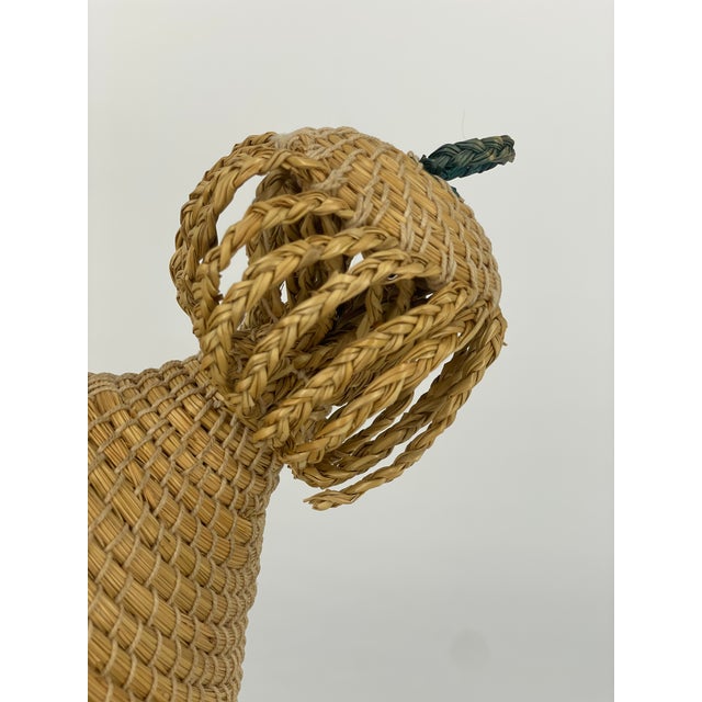 Basotho / Mokorotlo Straw Hat - Pink & Purple For Sale In Los Angeles - Image 6 of 6