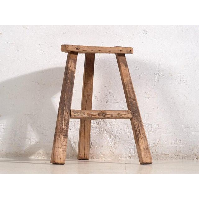 Antique asian stool – late qing dinasty (c.1900) dimensions: length: 30 cm depth: 19 cm height: 49 cm style: primitive...