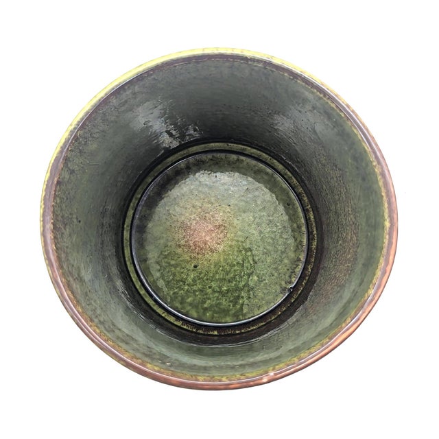 1970s German Glazed Stoneware Planter For Sale - Image 9 of 10