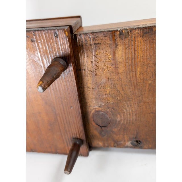 19th Century American Primitive Folk Art Pine Doll Bed in Empire Style For Sale - Image 15 of 16