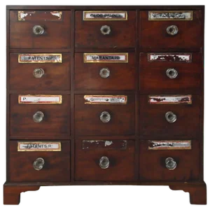 Federal Mahogany Footed Apothecary Chest