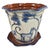 Italian Hand-Painted Italian Style Ceramic Planter & Saucer With Animal & Botanical Motif For Sale - Image 3 of 12