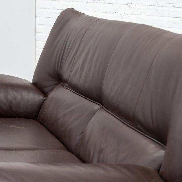 Brown Lauriana 2-Seater Sofa by Afra & Tobia Scarpa for B&B Italia, 1970s For Sale - Image 8 of 14