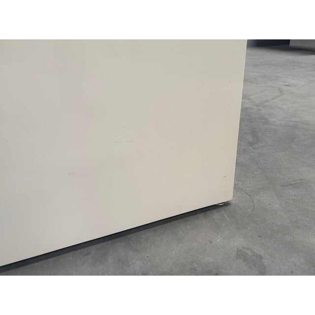 White Leather Brigadier Sofa by Cini Boeri for Knoll, 1980s For Sale - Image 14 of 18