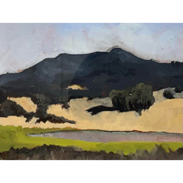 Modernist Expressionist Landscape Framed Painting For Sale - Image 12 of 12