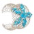 Gianna Cuff in Turquoise &Silver For Sale