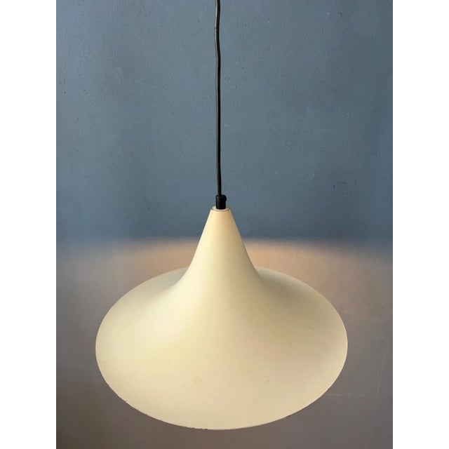 Vintage Space Age Metal Witch Hat Pendant Lamp For Sale - Image 6 of 11