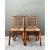 Vintage Bamboo-Style Wood and Cane Chairs - Set of 4 For Sale - Image 4 of 14