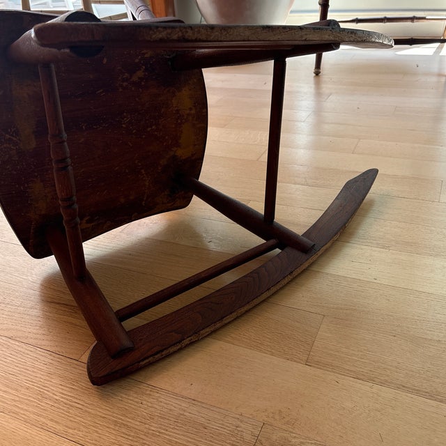 Late 19th Century 19th Century American Country Half-Spindle Sewing Chair For Sale - Image 5 of 12