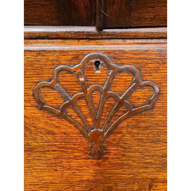 Vintage Uk Imported Edwardian Style Bureau Bookcase/Secretary Desk For Sale - Image 12 of 18