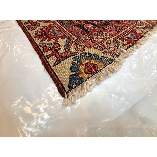 1920s Antique Persian Malayer , 3'9" X 5'9" For Sale - Image 5 of 5