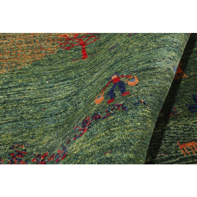 Vintage Persian Gabbeh Rug, 03'04 X 04'10 For Sale In Dallas - Image 6 of 10