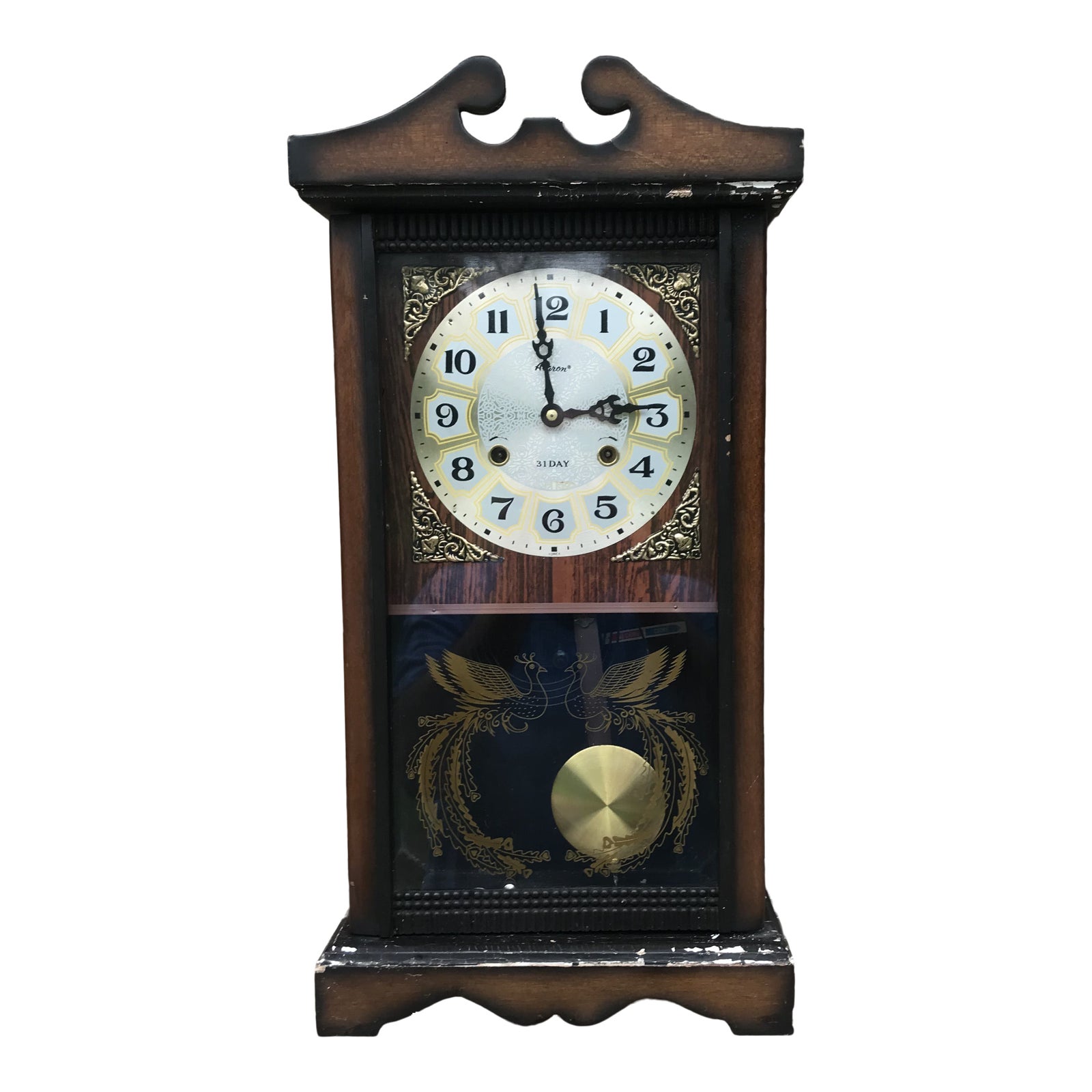 Vintage 1960s Alaron 31Day Windup Chime Clock Chairish